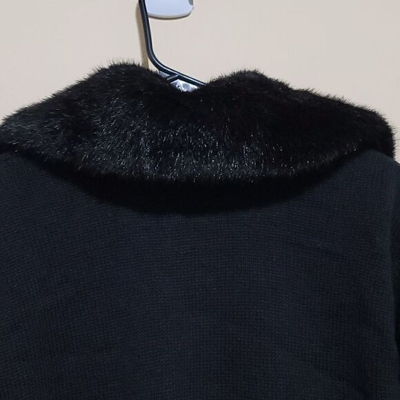 Victoria Harbour Black Vintage 90S Knit Cardigan Sweater Sz Large - Picture 9 of 10